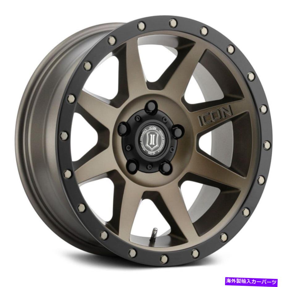ホイール　４本セット アイコン合金リバウンドホイール17x8.5（0、6x139.7、106.1）4のブロンズリムセット Icon Alloys REBOUND Wheels 17x8.5 (0, 6x139.7, 106.1) Bronze Rims Set of 4【並行輸入品】 330,759円