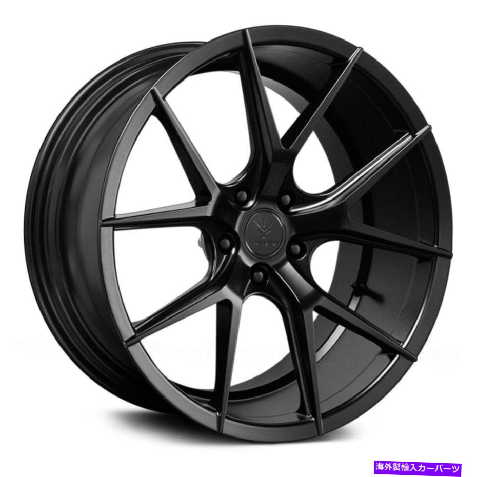 ホイール　４本セット Verde V99軸ホイール19x9.5（22、5x120.65、74.1）4のブラックリムセット Verde V99 AXIS Wheels 19x9.5 (22, 5x120.65, 74.1) Black Rims Set of 4【並行輸入品】