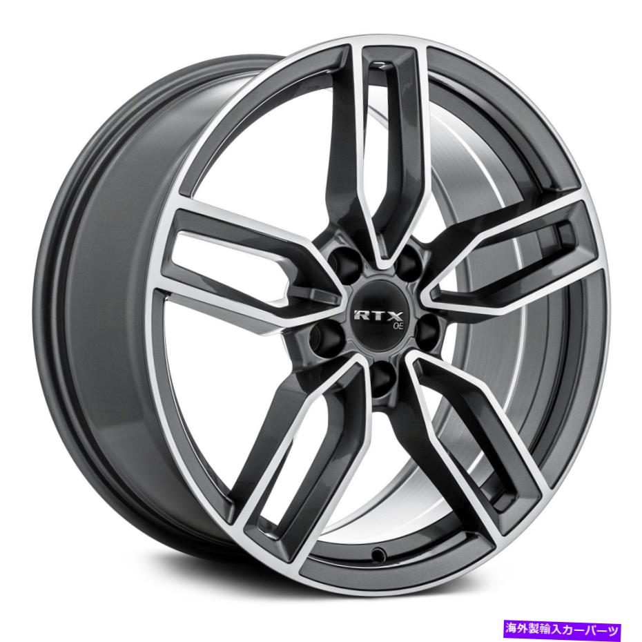 ホイール　４本セット rtx kemptenホイール19x8（35、5x112、66.6）4のブラックリムセット RTX KEMPTEN Wheels 19x8 (35, 5x112, 66.6) Black Rims Set of 4【並行輸入品】