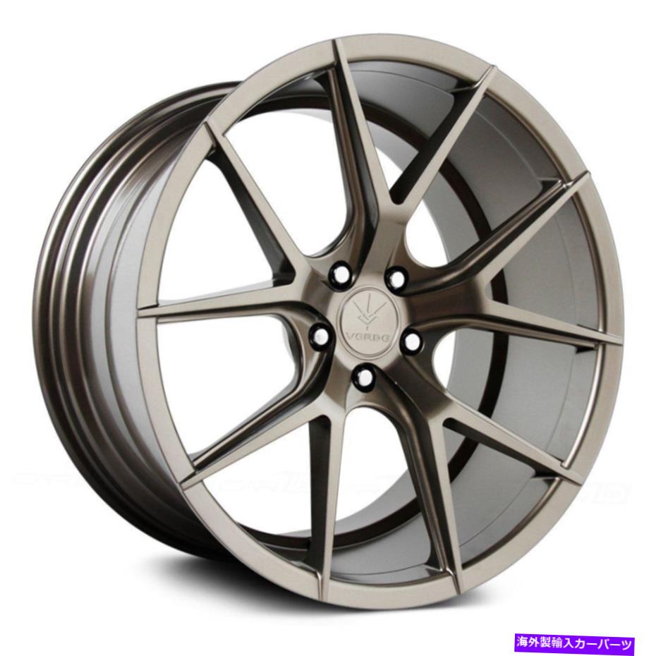 ホイール　４本セット Verde V99軸ホイール19x8.5（45、5x112、66.6）4のブロンズリムセット Verde V99 AXIS Wheels 19x8.5 (45, 5x112, 66.6) Bronze Rims Set of 4【並行輸入品】