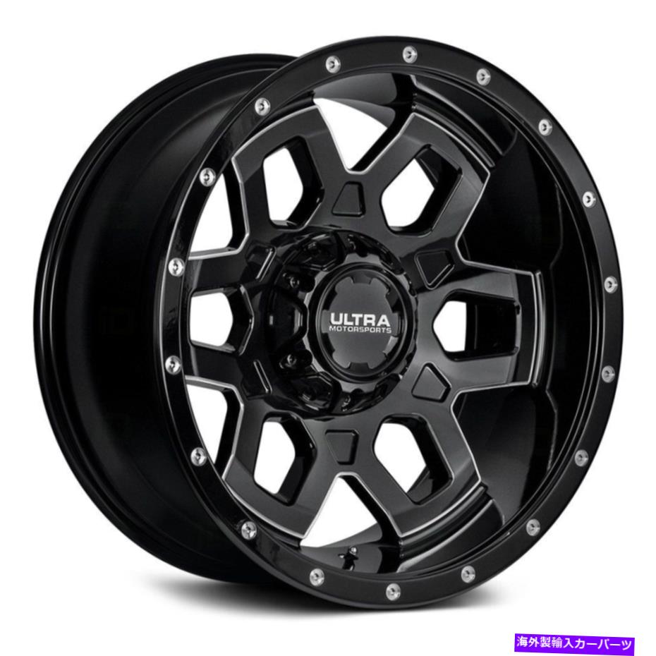 ホイール　４本セット 覆われたラグホイール18x9（12、5x139.7）4のリムセットを備えたウルトラ217bmウォーロック Ultra 217BM WARLOCK WITH COVERED LUGS Wheels 18x9 (12, 5x139.7) Rims Set of 4【並行輸入品】｜Us Custom Parts Shop USDM