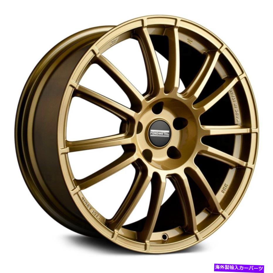 ホイール　４本セット Fondmetal 9RRホイール17x7.5（38、5x114.3、72.62）4のゴールドリムセット Fondmetal 9RR Wheels 17x7.5 (38, 5x114.3, 72.62) Gold Rims Set of 4【並行輸入品】｜Us Custom Parts Shop USDM 316,998円