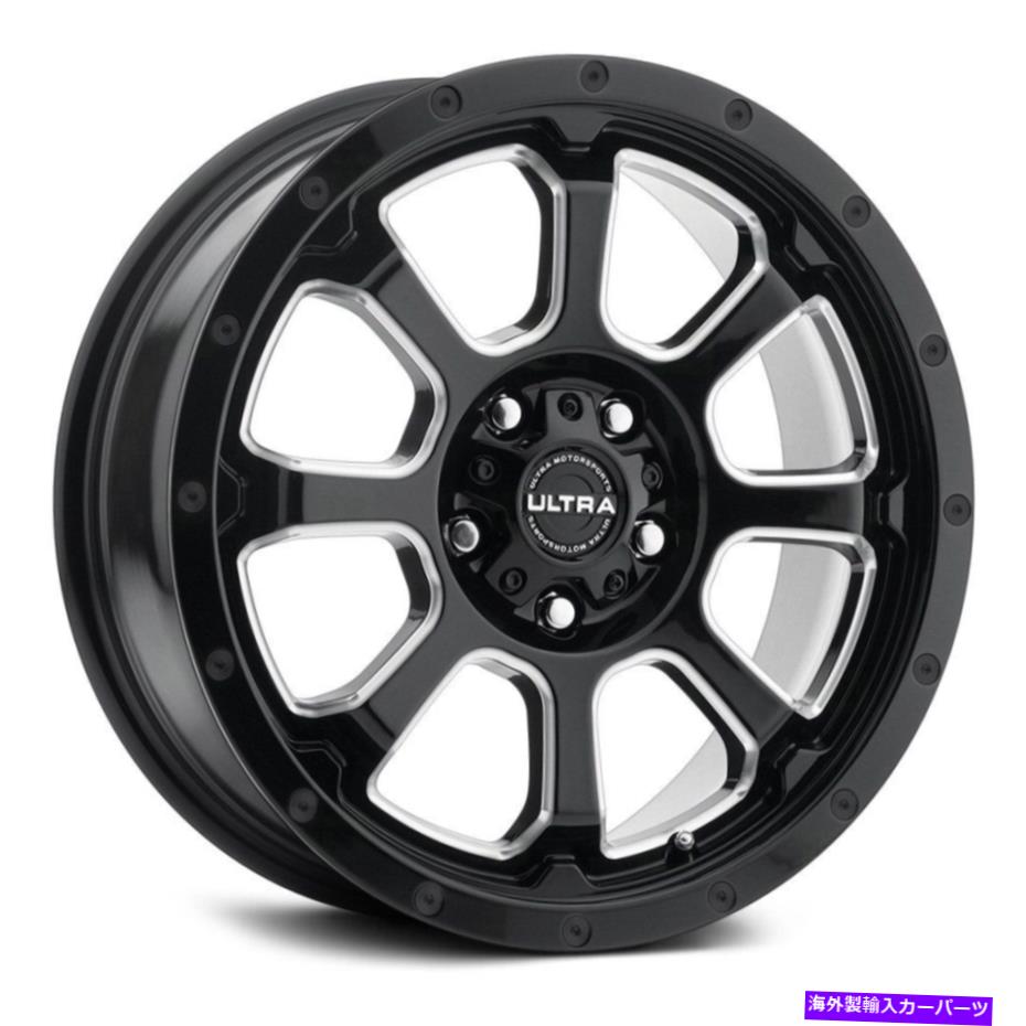 ホイール 4本セット Ultra 219bm Nemesis CUVホイール18x9(12、5x127、87)4のブラックリムセット Ultra 219BM NEMESIS CUV Wheels 18x9 (12, 5x127, 87) Black Rims Set of 4【並行輸入品】|Us Custom Parts Shop USDM