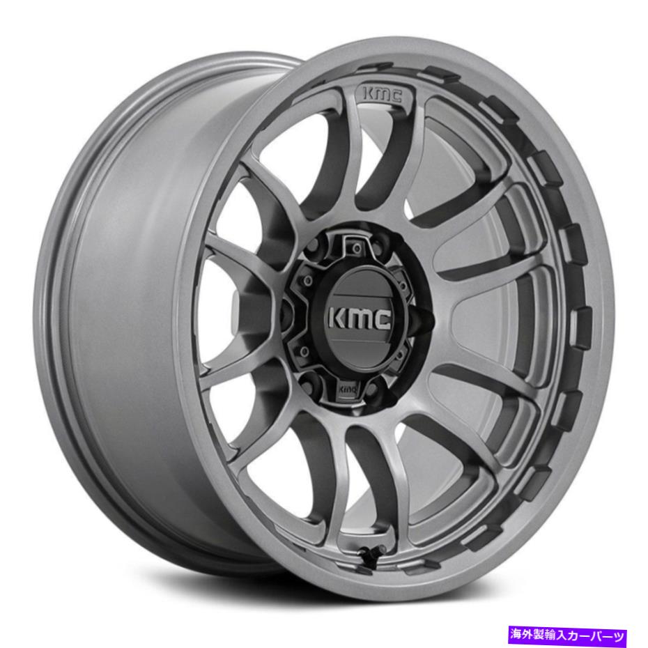ホイール　４本セット KMC KM727 WRATH WHEELS 17x8.5（-10、5x127、71.5）無煙炭リムセット4 KMC KM727 WRATH Wheels 17x8.5 (-10, 5x127, 71.5) Anthracite Rims Set of 4【並行輸入品】