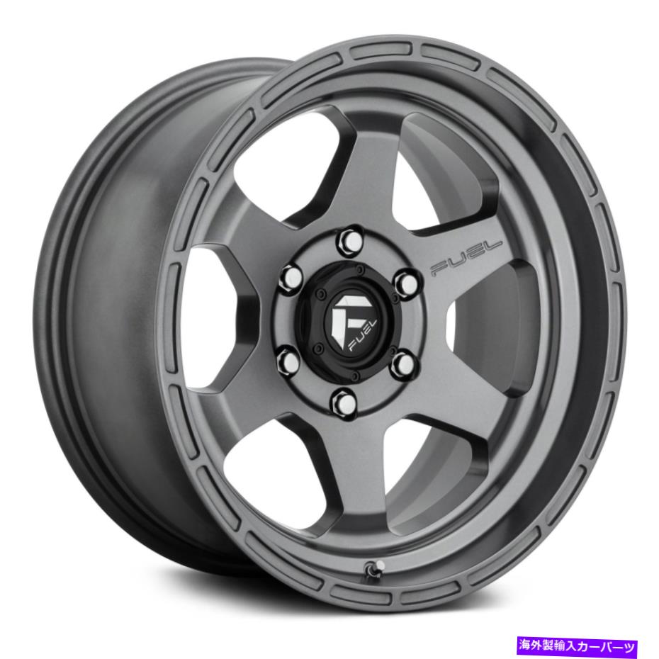 ホイール　４本セット Fuel D665 Shok 1PCホイール17x10（-18、5x127、71.5）4のガンメタルリムセット Fuel D665 SHOK 1PC Wheels 17x10 (-18, 5x127, 71.5) Gunmetal Rims Set of 4【並行輸入品】