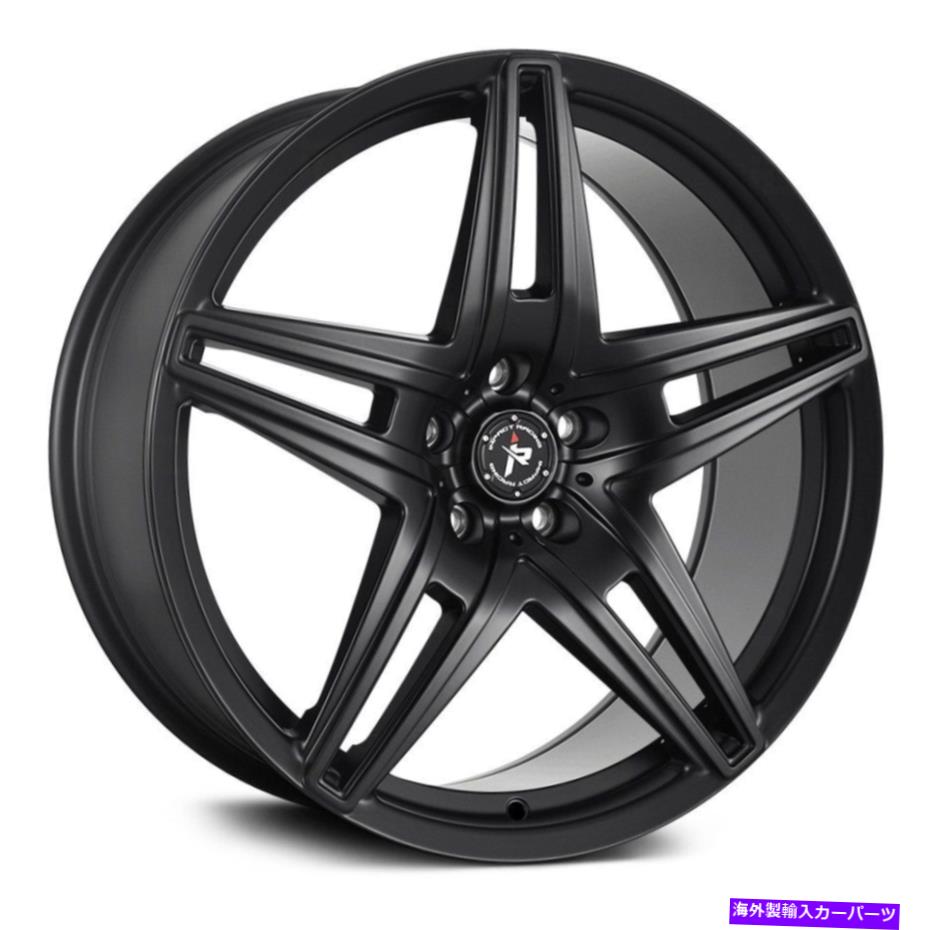 ホイール　４本セット 衝撃道路604ホイール20x8.5（35、5x114.3、73.1）4のブラックリムセット Impact Off Road 604 Wheels 20x8.5 (35, 5x114.3, 73.1) Black Rims Set of 4【並行輸入品】