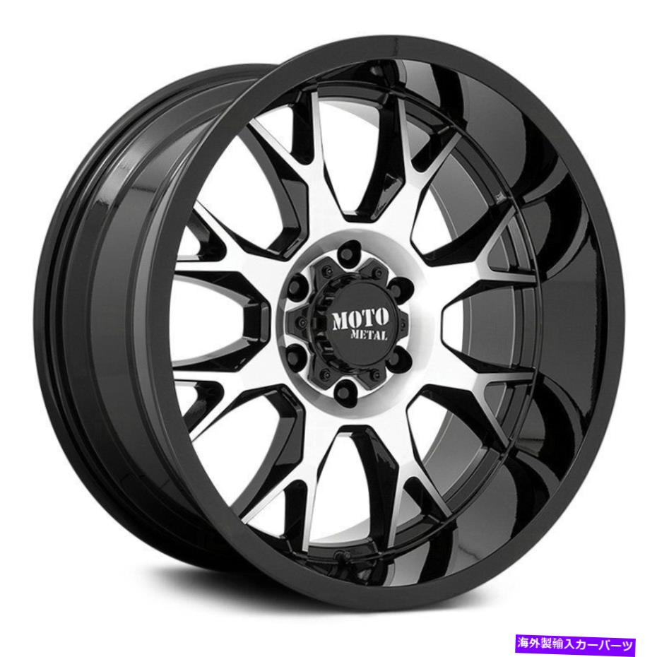 ホイール　４本セット Moto Metal Mo806 Talon Wheels20x9（0、6x139.7、106.1）4のブラックリムセット Moto Metal MO806 TALON Wheels 20x9 (0, 6x139.7, 106.1) Black Rims Set of 4【並行輸入品】