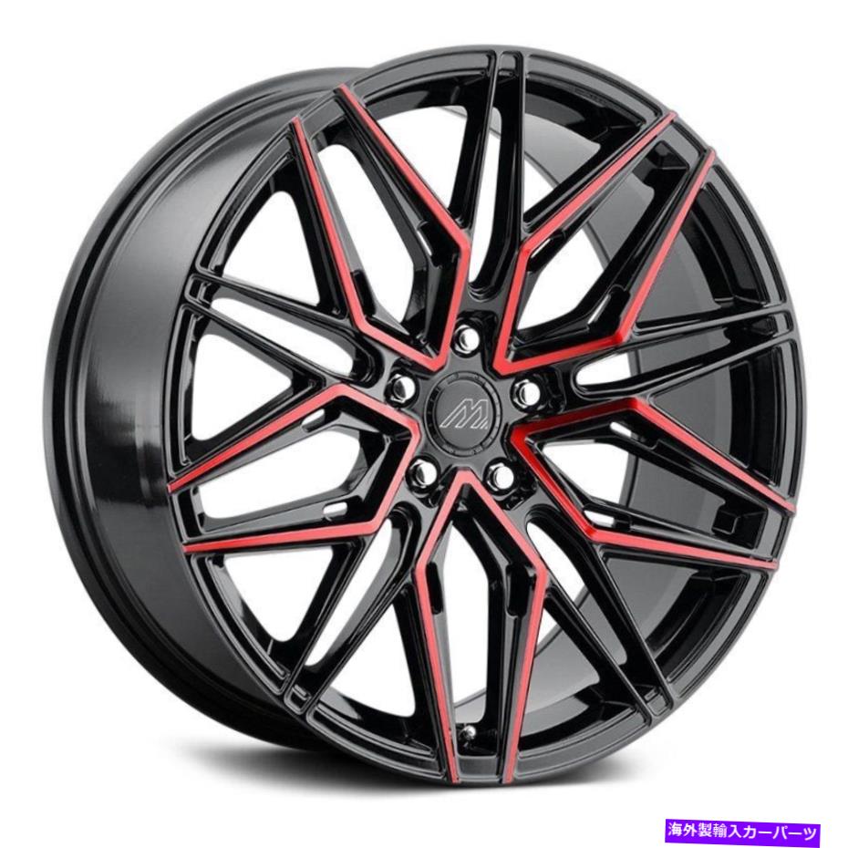 ホイール 4本セット マッハMF6ホイール20x8.5(35、5x120.65、72.56)4のブラックリムセット MACH MF6 Wheels 20x8.5 (35, 5x120.65, 72.56) Black Rims Set of 4【並行輸入品】|Us Custom Parts Shop USDM