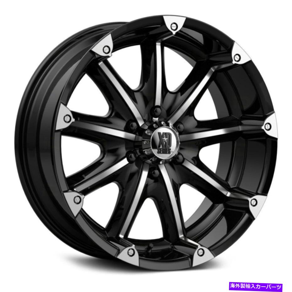 ホイール　４本セット XDシリーズXD779バッドランズホイール20x9（18、8x165.1、125.1）4のブラックリムセット XD Series XD779 BADLANDS Wheels 20x9 (18, 8x165.1, 125.1) Black Rims Set of 4【並行輸入品】