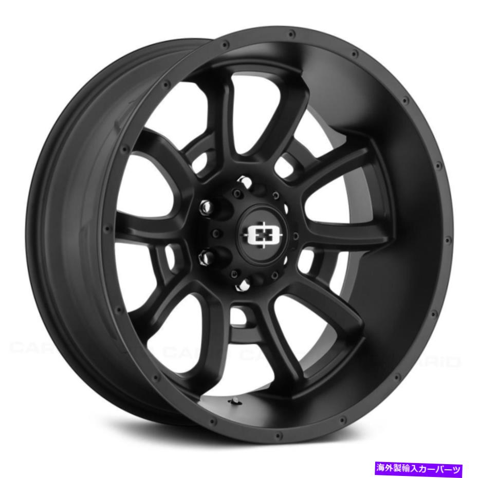ホイール　４本セット ビジョン415爆弾ホイール20x9（12、8x170、125.2）4のブラックリムセット Vision 415 BOMB Wheels 20x9 (12, 8x170, 125.2) Black Rims Set of 4【並行輸入品】