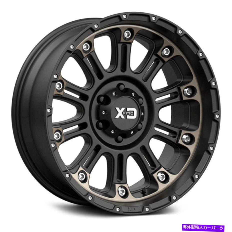 ホイール　４本セット XDシリーズXD829ホス2ホイール17x9（-12、8x165.1、125.1）4のブラックリムセット XD Series XD829 HOSS 2 Wheels 17x9 (-12, 8x165.1, 125.1) Black Rims Set of 4【並行輸入品】