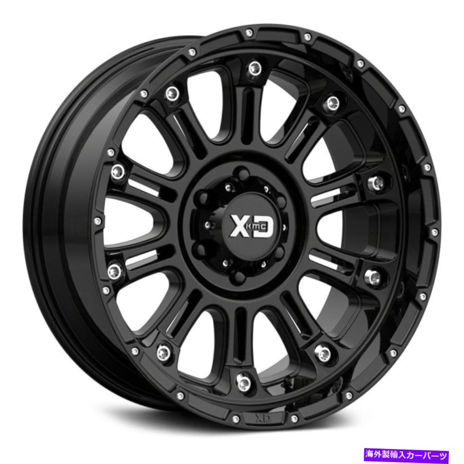 ホイール　４本セット XDシリーズXD829ホス2ホイール17x9（-12、8x170、125.1）4のブラックリムセット XD Series XD829 HOSS 2 Wheels 17x9 (-12, 8x170, 125.1) Black Rims Set of 4【並行輸入品】