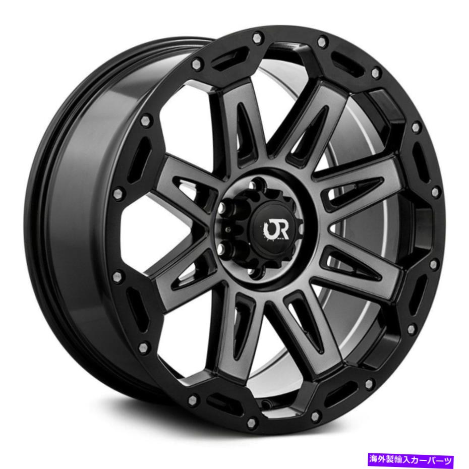 ホイール　４本セット rtx gobiホイール20x9（0、6x139.7、78.1）4のブラックリムセット RTX GOBI Wheels 20x9 (0, 6x139.7, 78.1) Black Rims Set of 4【並行輸入品】