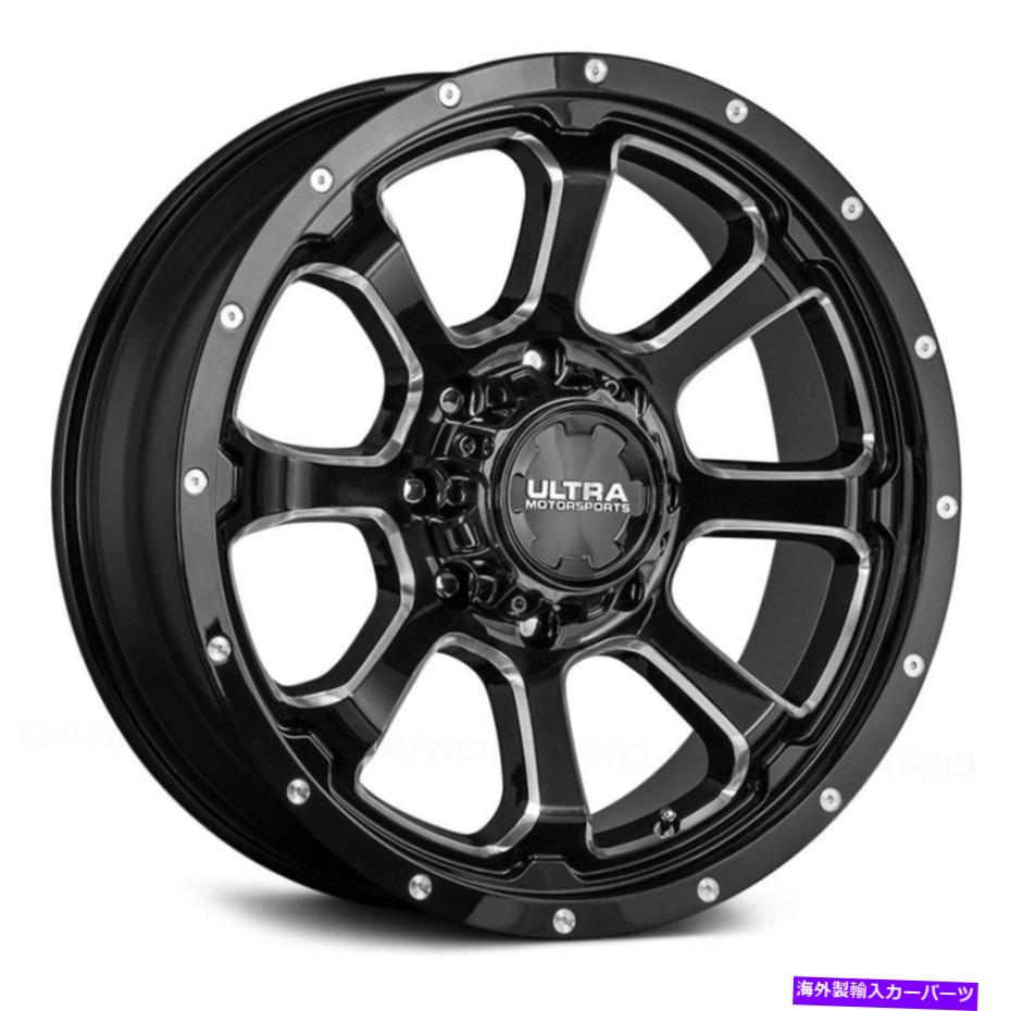 ホイール　４本セット 露出したラグホイール18x9（12、8x165.1）4のリムセットを備えたウルトラ219bmネメシス Ultra 219BM NEMESIS with EXPOSED LUGS Wheels 18x9 (12, 8x165.1) Rims Set of 4【並行輸入品】