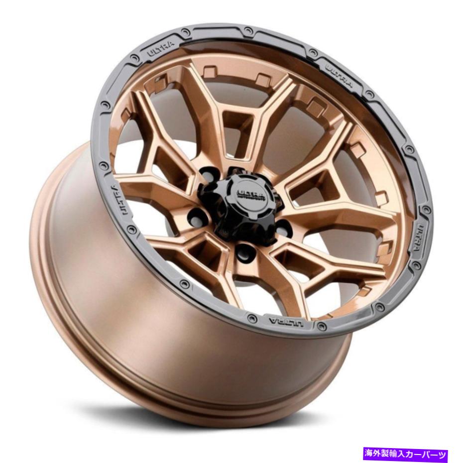 ホイール　４本セット Ultra 125bz Warmonger 5ホイール17x9（-12、5x127、78）ブロンズリムセット4 Ultra 125BZ WARMONGER 5 Wheels 17x9 (-12, 5x127, 78) Bronze Rims Set of 4【並行輸入品】