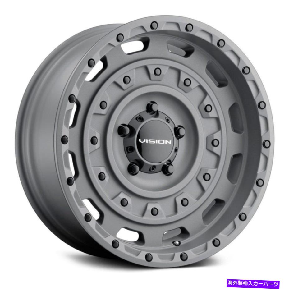 ホイール　４本セット Vision 403戦術ホイール20x12（-44、6x139.7、106.2）4のガンメタルリムセット Vision 403 TACTICAL Wheels 20x12 (-44, 6x139.7, 106.2) Gunmetal Rims Set of 4【並行輸入品】