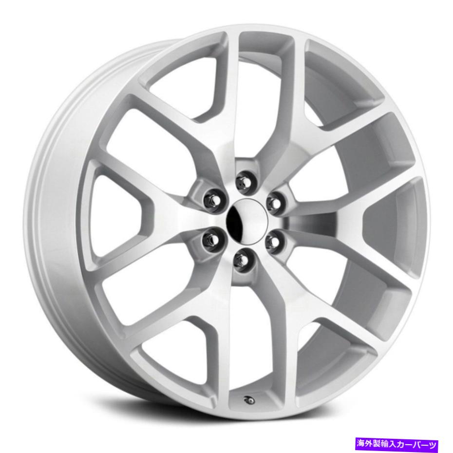 ホイール　４本セット レプリカ技術RT-6ホイール22x9（30、6x139.7、78.1）4のシルバーリムセット Replica Tech RT-6 Wheels 22x9 (30, 6x139.7, 78.1) Silver Rims Set of 4【並行輸入品】