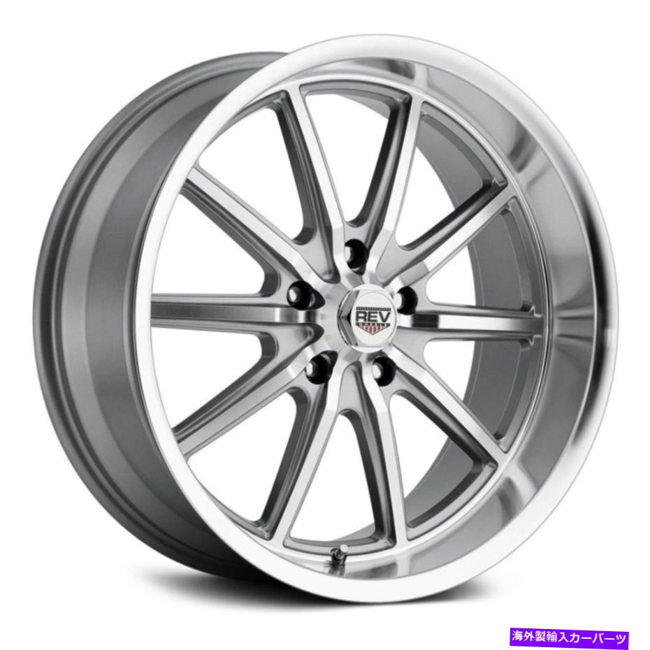 ホイール　４本セット Rev 110ホイール20x9.5（0、5x120.65、72.7）4のシルバーリムセット REV 110 Wheels 20x9.5 (0, 5x120.65, 72.7) Silver Rims Set of 4【並行輸入品】