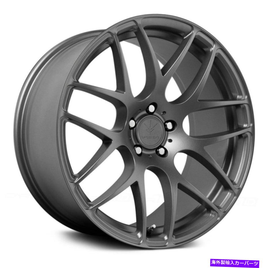 ホイール　４本セット Verde V44 Empire Wheels 19x8.5（45、5x112、66.6）4のグラファイトリムセット Verde V44 EMPIRE Wheels 19x8.5 (45, 5x112, 66.6) Graphite Rims Set of 4【並行輸入品】