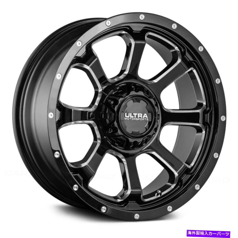 ホイール　４本セット 覆われたラグホイール18x9（1、6x135）4のブラックリムセットを備えたウルトラ219bmネメシス Ultra 219BM NEMESIS with COVERED LUGS Wheels 18x9 (1, 6x135) Black Rims Set of 4【並行輸入品】｜Us Custom Parts Shop USDM