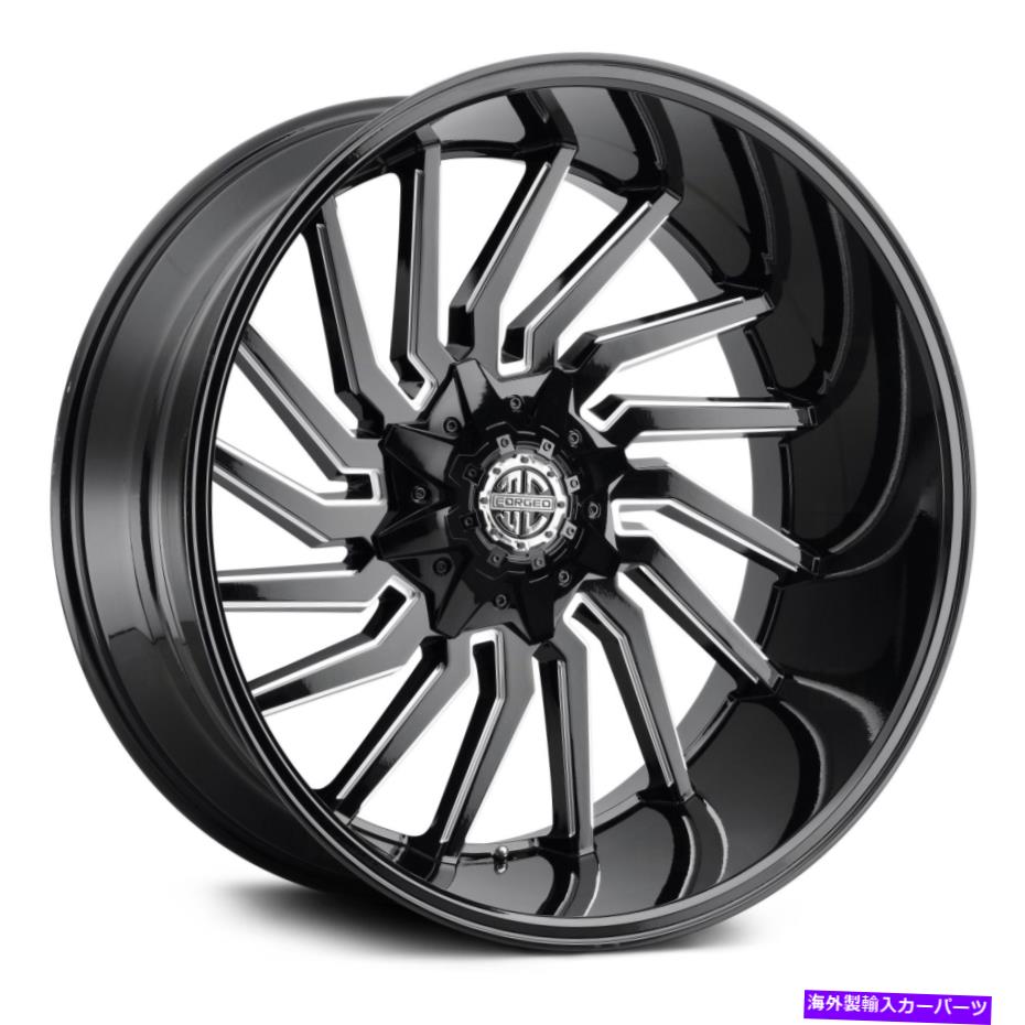 ホイール　４本セット Xtreme XF-16ホイール20x10（-25、8x165.1、130.8）4のブラックリムセット Xtreme XF-16 Wheels 20x10 (-25, 8x165.1, 130.8) Black Rims Set of 4【並行輸入品】