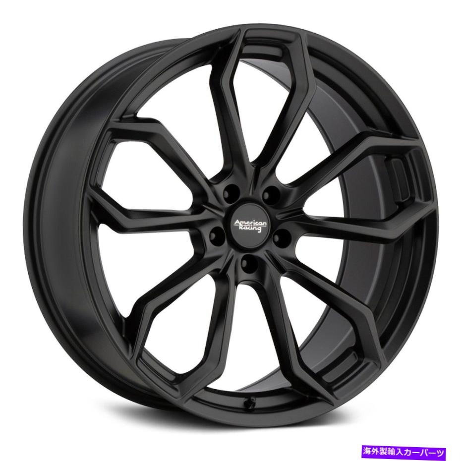 ホイール　４本セット American Racing AR932スプリッターホイール20x10.5（40、5x120.65）4のブラックリムセット American Racing AR932 SPLITTER Wheels 20x10.5 (40, 5x120.65) Black Rims Set of 4【並行輸入品】