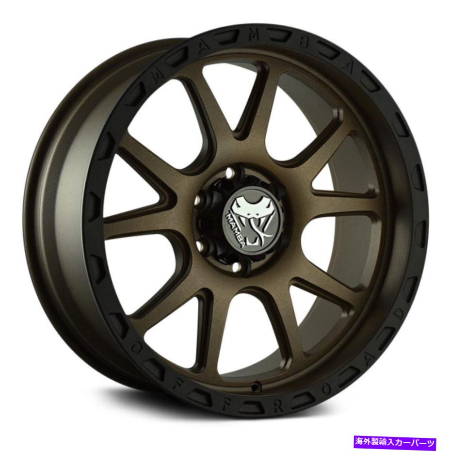 ホイール　４本セット Mamba M27ホイール20x9（0、6x139.7、106.1）4のブロンズリムセット Mamba M27 Wheels 20x9 (0, 6x139.7, 106.1) Bronze Rims Set of 4【並行輸入品】