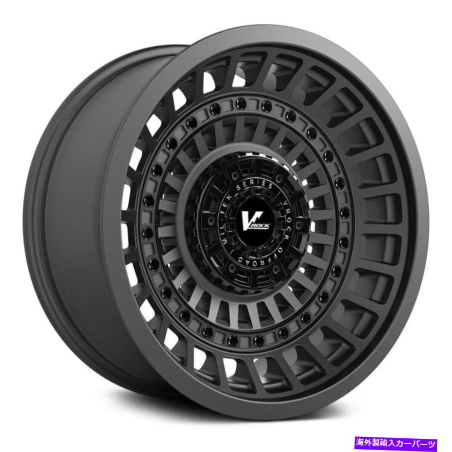 ホイール 4本セット VロックVR21 KRAZホイール17x8.5(0、6x135、87.1)4の灰色のリムセット V-Rock VR21 KRAZ Wheels 17x8.5 (0, 6x135, 87.1) Gray Rims Set of 4【並行輸入品】|Us Custom Parts Shop USDM