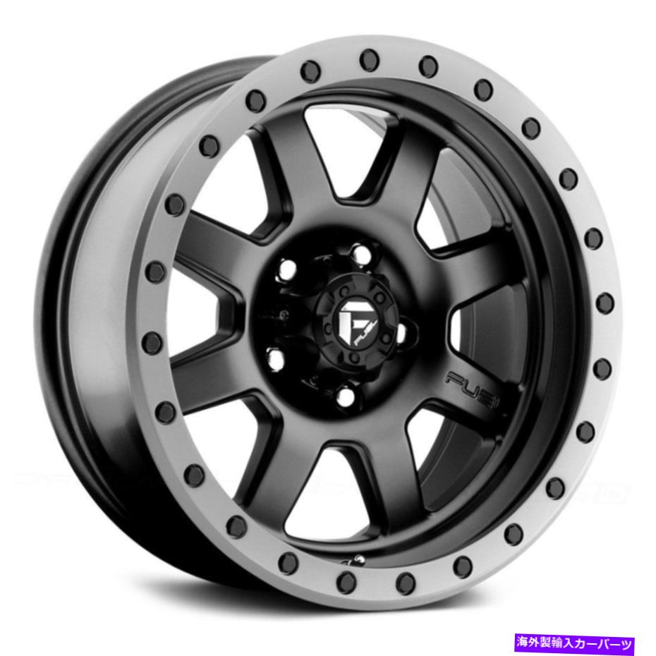 ホイール　４本セット 燃料D551トロフィー1PCホイール17x8.5（-6、5x127、78.1）4のブラックリムセット Fuel D551 TROPHY 1PC Wheels 17x8.5 (-6, 5x127, 78.1) Black Rims Set of 4【並行輸入品】
