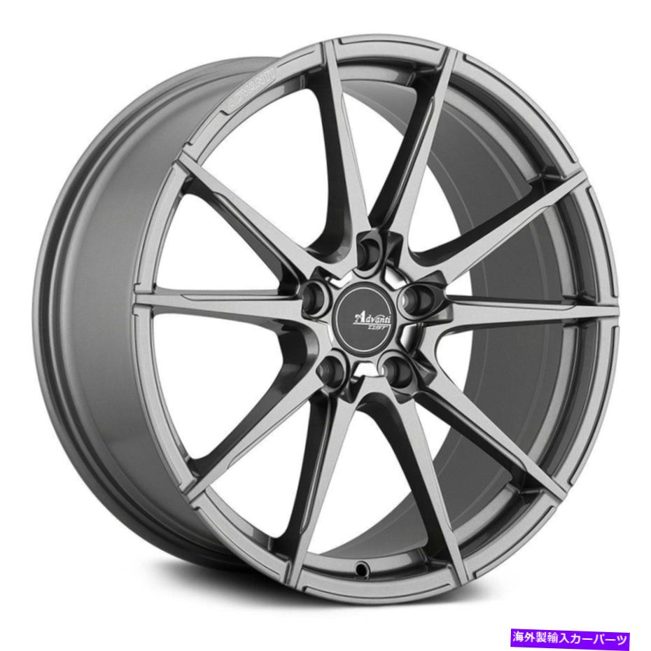 ホイール　４本セット Advanti Racing Appello Wheels 19x9.5（45、5x112、66.6）グラファイトリムセット4 Advanti Racing APPELLO Wheels 19x9.5 (45, 5x112, 66.6) Graphite Rims Set of 4【並行輸入品】