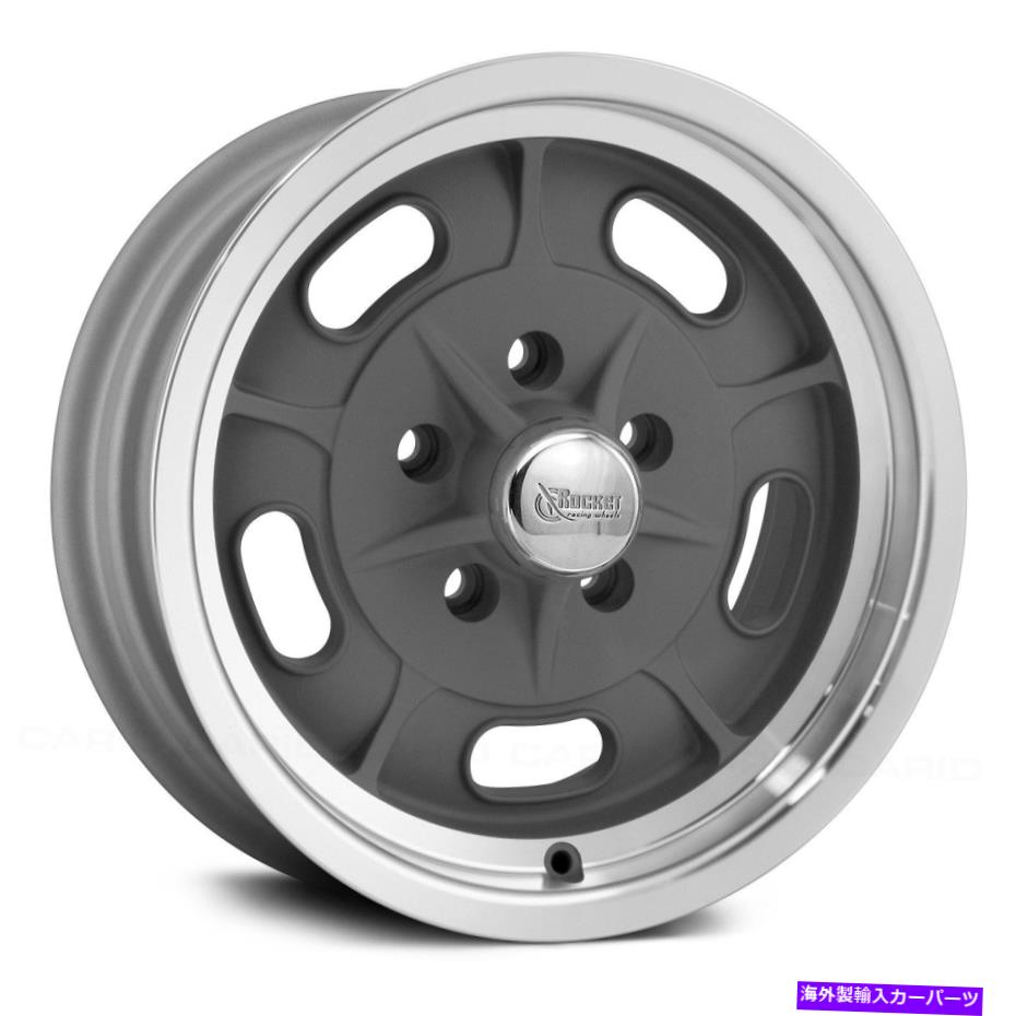 ホイール　４本セット ロケットレーシングイグナイターホイール16x8（0、5x127、87.6）4の灰色のリムセット Rocket Racing Igniter Wheels 16x8 (0, 5x127, 87.6) Gray Rims Set of 4【並行輸入品】