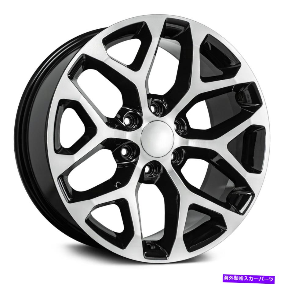 ホイール　４本セット Rev 582ホイール24x10（30、6x139.7、78.1）4のブラックリムセット REV 582 Wheels 24x10 (30, 6x139.7, 78.1) Black Rims Set of 4【並行輸入品】