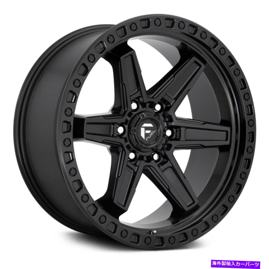 ホイール　４本セット 燃料D697キッカー6 1PCホイール17x9（-12、6x135、87.1）4のブラックリムセット Fuel D697 KICKER 6 1PC Wheels 17x9 (-12, 6x135, 87.1) Black Rims Set of 4【並行輸入品】