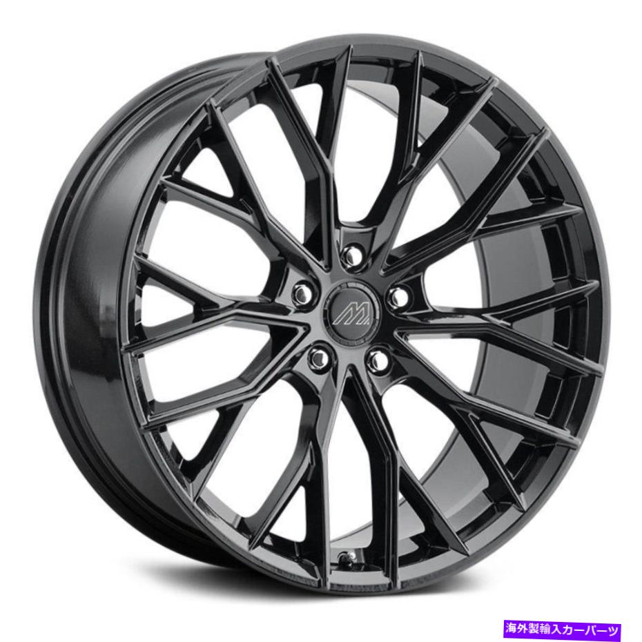 ホイール　４本セット Mach MF10ホイール20x8.5（35、5x120.65、72.56）4のブラックリムセット MACH MF10 Wheels 20x8.5 (35, 5x120.65, 72.56) Black Rims Set of 4【並行輸入品】