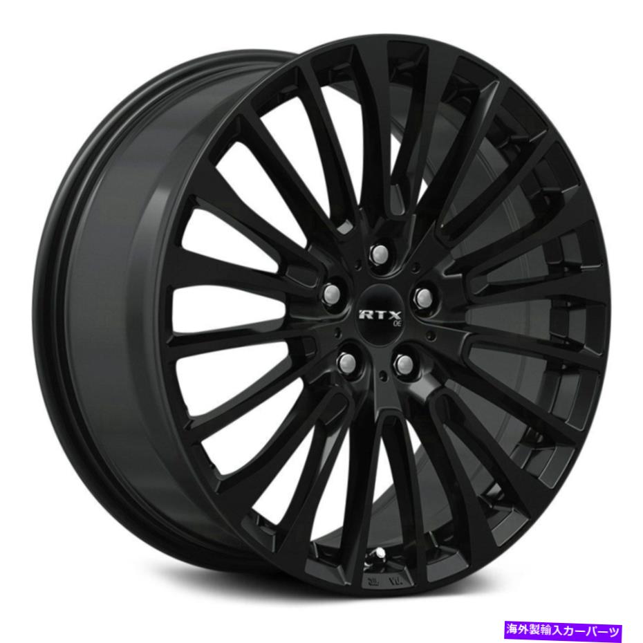 ホイール　４本セット rtx bornaホイール20x8.5（35、5x112、66.6）4のブラックリムセット RTX BORNA Wheels 20x8.5 (35, 5x112, 66.6) Black Rims Set of 4【並行輸入品】