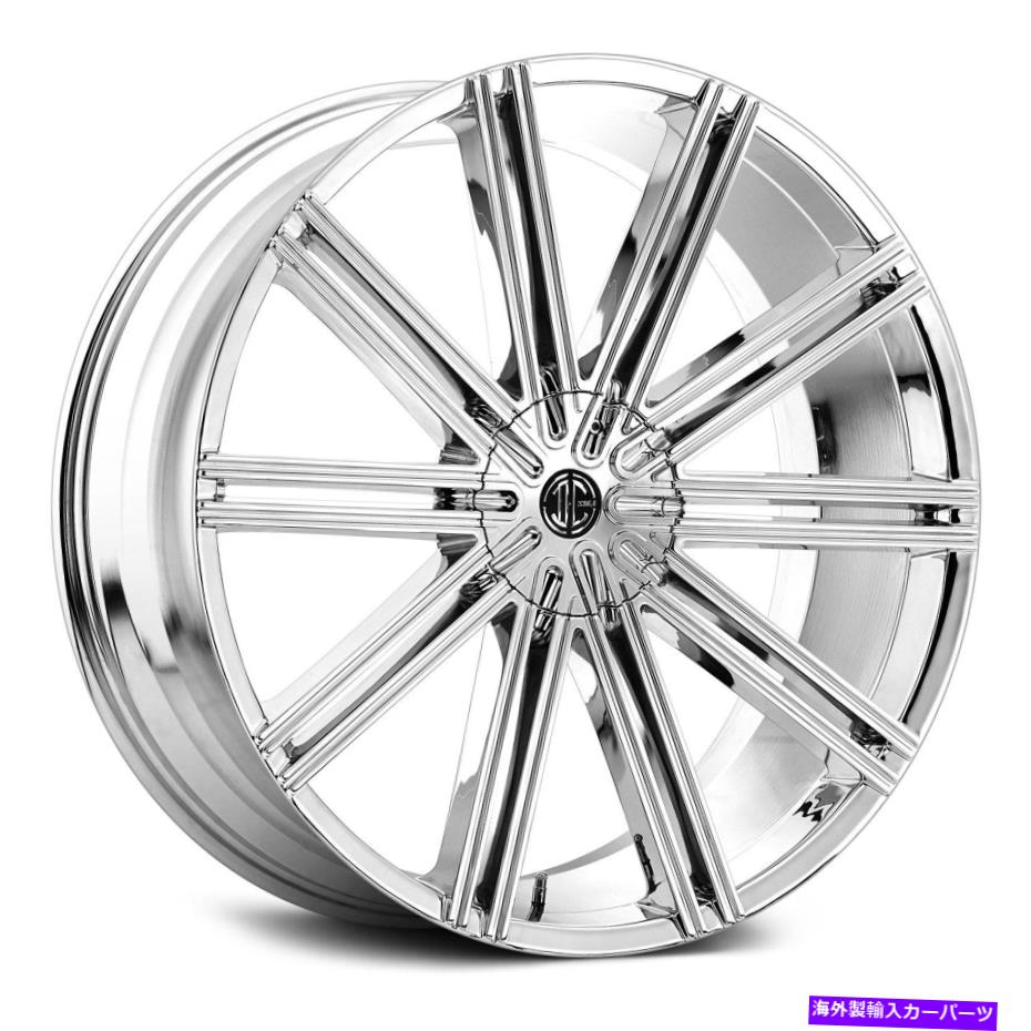 ホイール　４本セット 2crave number 37ホイール18x7.5（40、5x114.3、72.56）4のChrome Rimsセット 2Crave NUMBER 37 Wheels 18x7.5 (40, 5x114.3, 72.56) Chrome Rims Set of 4【並行輸入品】