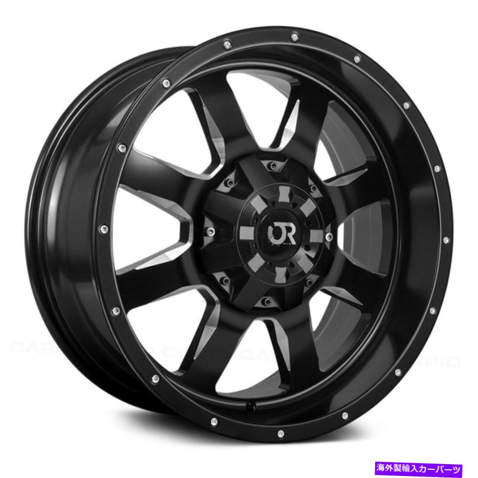 ホイール　４本セット RTXリッジラインホイール20x9（10、6x139.7、87）4のブラックリムセット RTX RIDGELINE Wheels 20x9 (10, 6x139.7, 87) Black Rims Set of 4【並行輸入品】