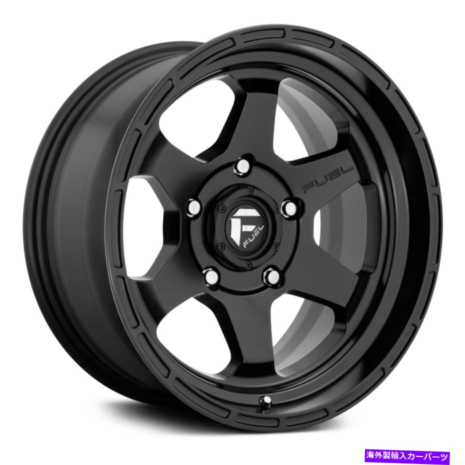 ホイール　４本セット Fuel D664 Shok 1PCホイール17x10（-18、6x139.7、106.1）4のブラックリムセット Fuel D664 SHOK 1PC Wheels 17x10 (-18, 6x139.7, 106.1) Black Rims Set of 4【並行輸入品】
