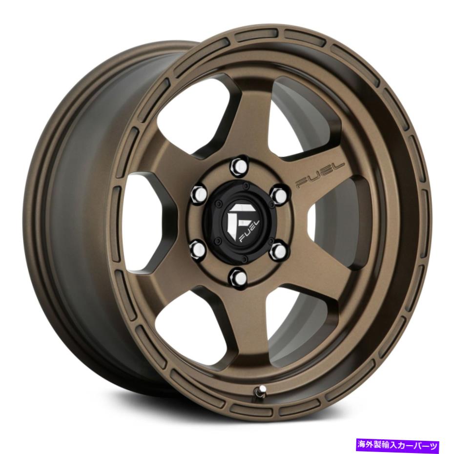 ホイール　４本セット Fuel D666 Shok 1PCホイール17x10（-18、6x139.7、106.1）4のブロンズリムセット Fuel D666 SHOK 1PC Wheels 17x10 (-18, 6x139.7, 106.1) Bronze Rims Set of 4【並行輸入品】