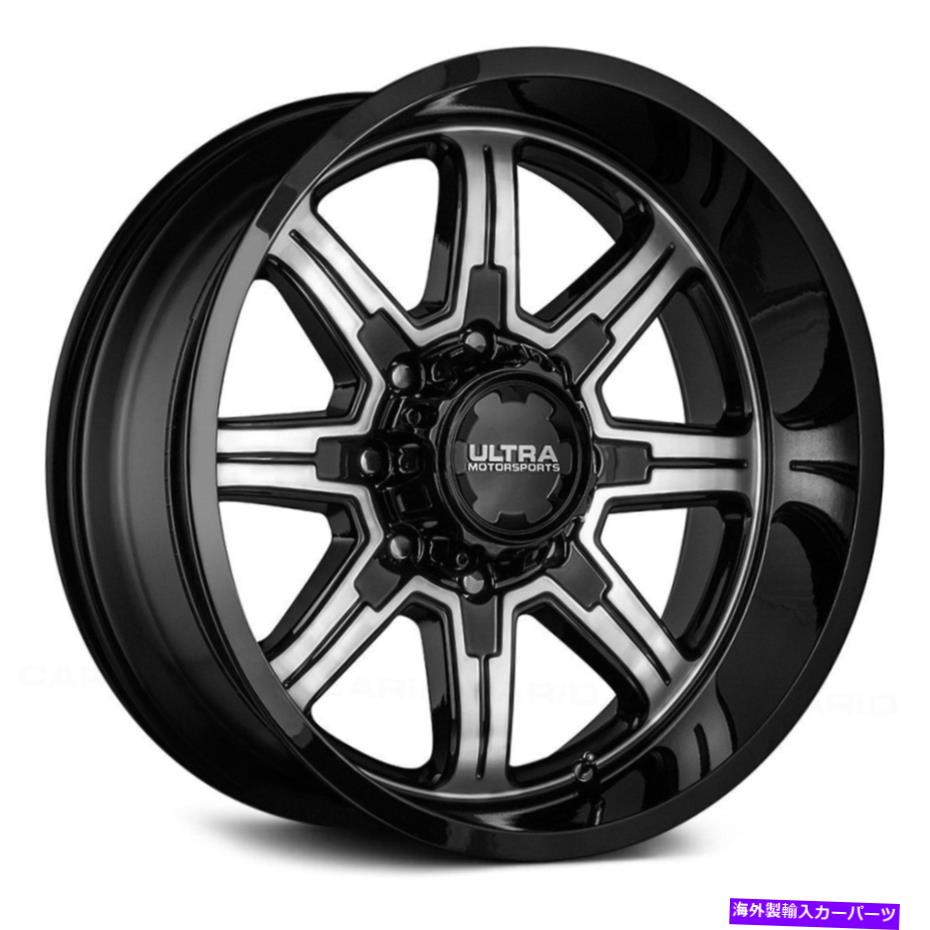 ホイール　４本セット 露出したラグホイール20x10（-25、8x165.1）4のリムセットを備えたウルトラ229U脅威 Ultra 229U MENACE WITH EXPOSED LUGS Wheels 20x10 (-25, 8x165.1) Rims Set of 4【並行輸入品】