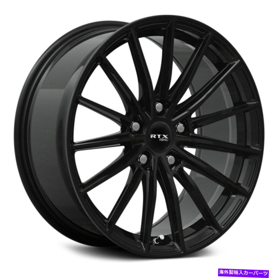 ホイール　４本セット RTX FF15ホイール20x8.5（40、5x114.3、73.1）4のブラックリムセット RTX FF15 Wheels 20x8.5 (40, 5x114.3, 73.1) Black Rims Set of 4【並行輸入品】