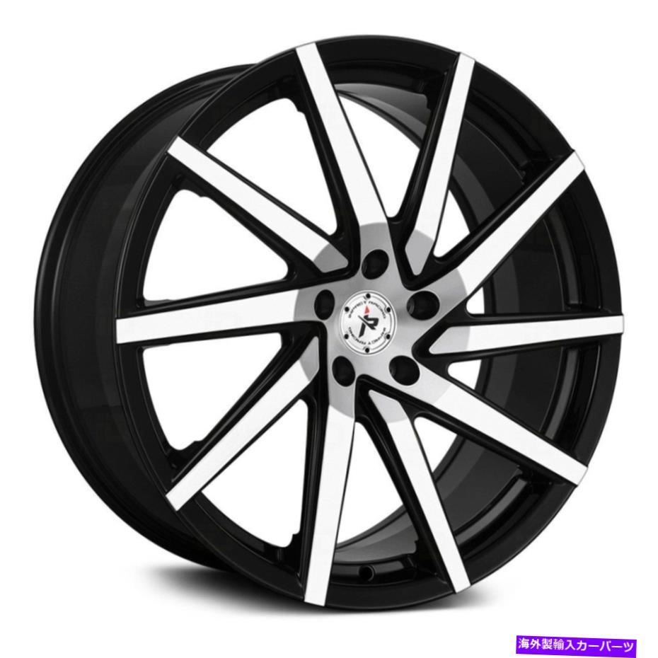 ホイール　４本セット 衝撃道路601ホイール20x8.5（35、5x114.3、73.1）4のブラックリムセット Impact Off Road 601 Wheels 20x8.5 (35, 5x114.3, 73.1) Black Rims Set of 4【並行輸入品】