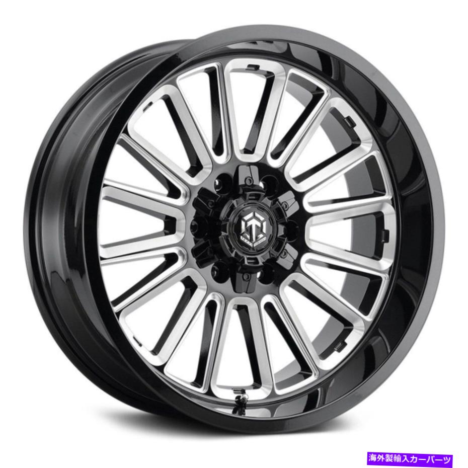 ホイール　４本セット Terra Off-Road TR-8ホイール20x10（-25、6x139.7、87）4のブラックリムセット Terra Off-Road TR-8 Wheels 20x10 (-25, 6x139.7, 87) Black Rims Set of 4【並行輸入品】
