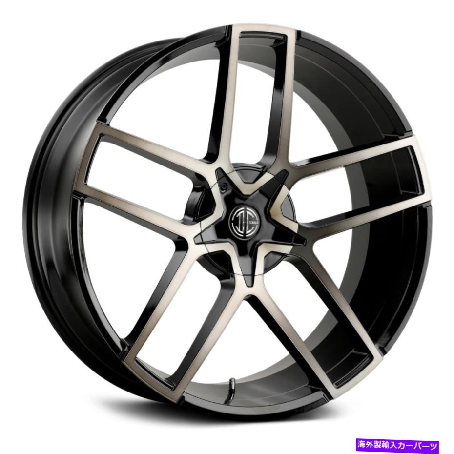 ホイール　４本セット 2crave番号64ホイール22x9.5（15、5x120.65、78.3）4のブラックリムセット 2Crave NUMBER 64 Wheels 22x9.5 (15, 5x120.65, 78.3) Black Rims Set of 4【並行輸入品】 323,285円