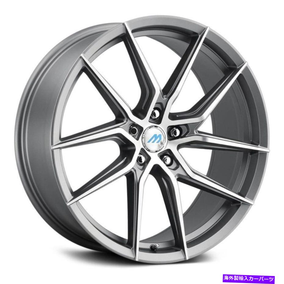 ホイール　４本セット Mach Me6ホイール20x10（42、5x114.3、72.56）4の灰色のリムセット MACH ME6 Wheels 20x10 (42, 5x114.3, 72.56) Gray Rims Set of 4【並行輸入品】