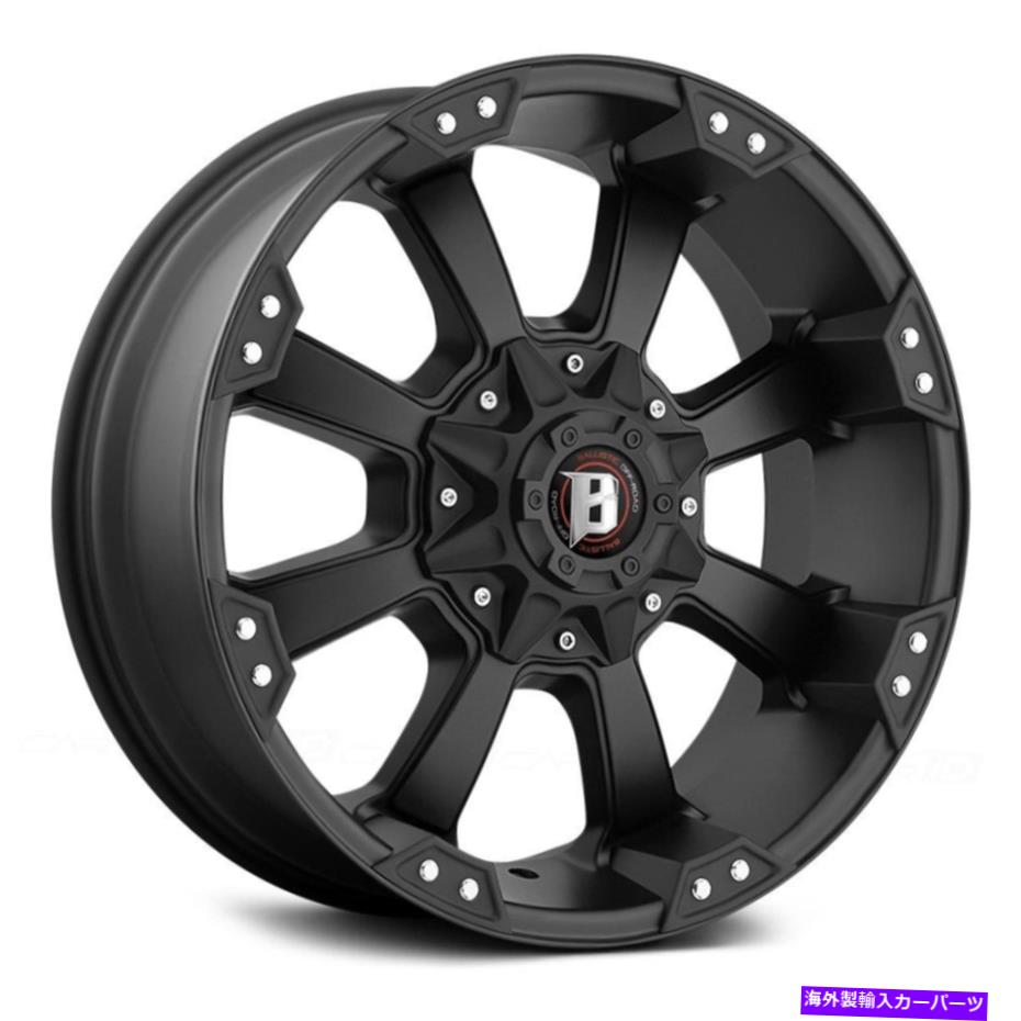 ホイール　４本セット 弾道オフロード845 Moraxホイール20x10（-19、6x139.7）4のブラックリムセット Ballistic Off-Road 845 MORAX Wheels 20x10 (-19, 6x139.7) Black Rims Set of 4【並行輸入品】｜Us Custom Parts Shop USDM