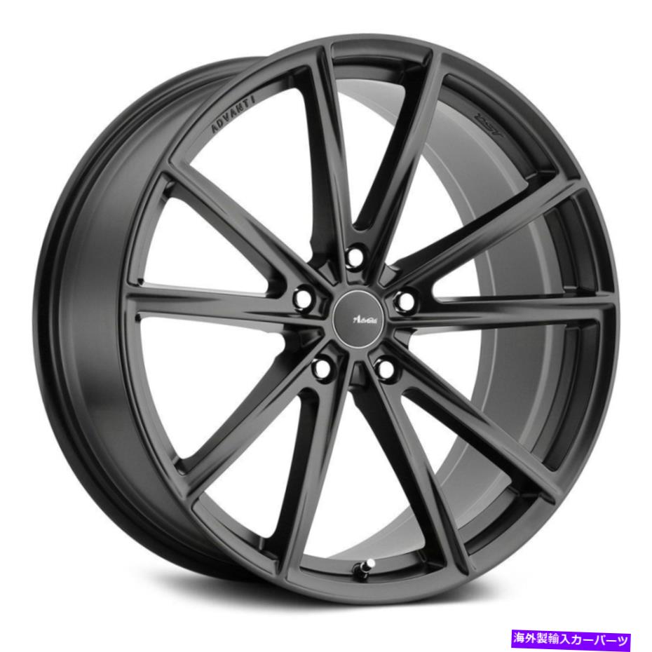 ホイール　４本セット Advanti Racing Torcere Wheels20x10（42、5x120.65、72.6）4のブラックリムセット Advanti Racing TORCERE Wheels 20x10 (42, 5x120.65, 72.6) Black Rims Set of 4【並行輸入品】