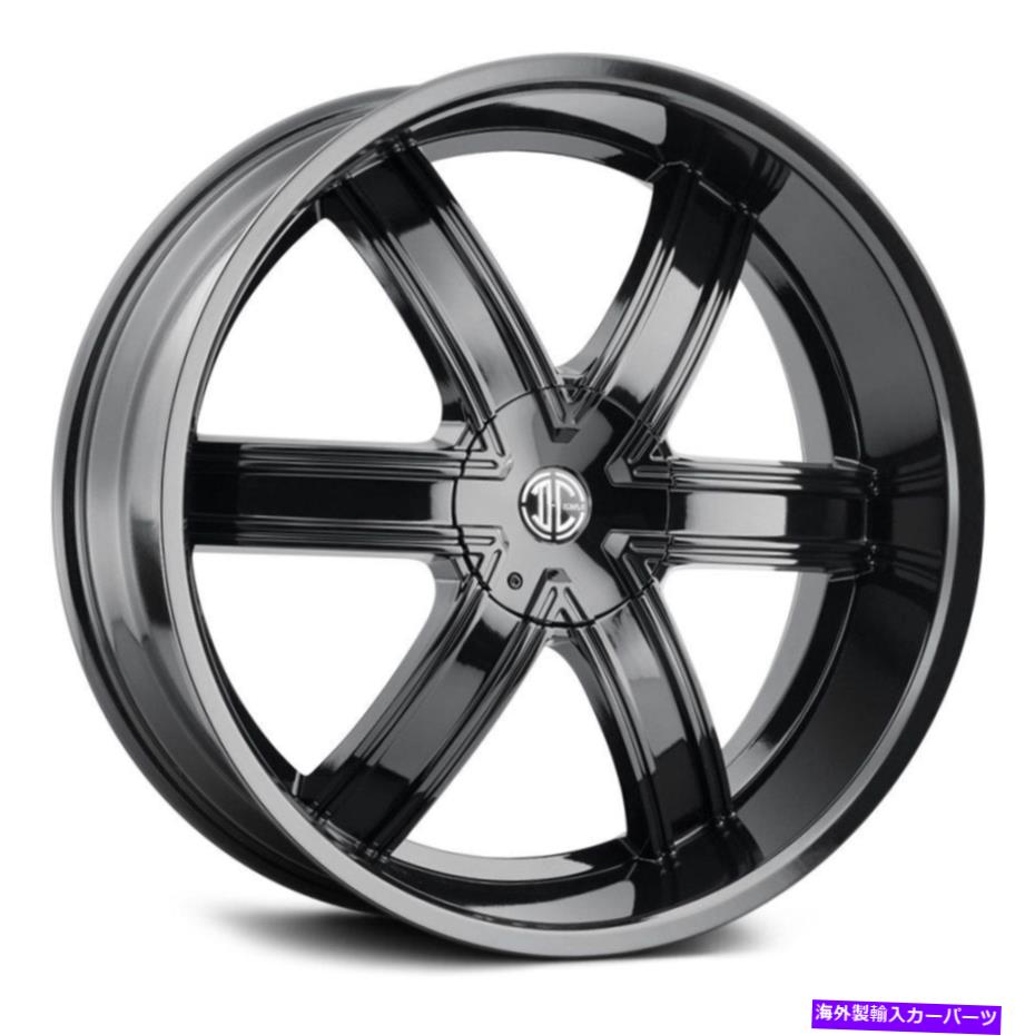 ホイール　４本セット 2crave番号44ホイール22x9.5（15、5x120.65、78.3）4のブラックリムセット 2Crave NUMBER 44 Wheels 22x9.5 (15, 5x120.65, 78.3) Black Rims Set of 4【並行輸入品】