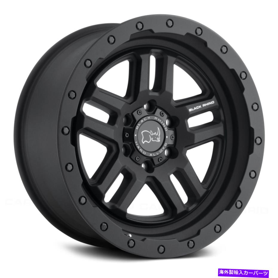 ホイール　４本セット Black Rhino Barstow Wheels 19x8（15、5x112、66.56）4のブラックリムセット Black Rhino BARSTOW Wheels 19x8 (15, 5x112, 66.56) Black Rims Set of 4【並行輸入品】
