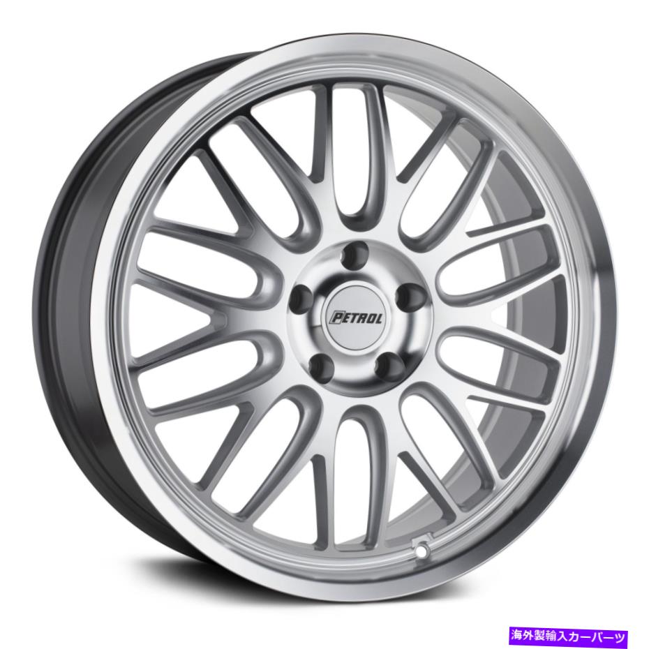 ホイール　４本セット ガソリンP4Cホイール20x8.5（40、5x108、72.1）4のシルバーリムセット Petrol P4C Wheels 20x8.5 (40, 5x108, 72.1) Silver Rims Set of 4【並行輸入品】